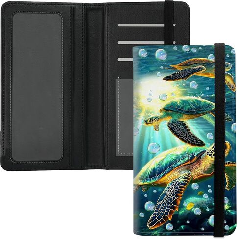 Leather Checkbook Cover for Men & Women - RFID Blocking Checkbook Holder Wallet with Pen Slot,Clear Divider - Slim Durable Design for Checks & Duplicate Stubs,Skull Cherry Blossoms in Saudi Arabia