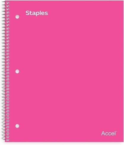 Staples 919362 Accel Durable Poly Cover 1 Sub Notebook College Ruled 8.5-Inch x11-Inch Teal in Kuwait