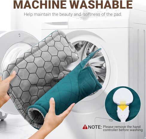 وسادة تسخين مملوءة بالجرافين للرقبة والكتفين والظهر، وسادات حرارية مرجحة لتخفيف الآلام بشكل أعمق، غلاف ساخن مع 6 إعدادات للحرارة و4 إيقاف تلقائي، هدايا عيد الميلاد للنساء والرجال والأم والأب والجدة in Kuwait