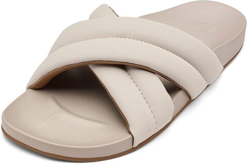 OluKai Hila Women's Beach Sandal, Water-Friendly Flip-Flop Slides | Stylish Puffy Straps, All-Day Wear & Ultra-Soft Comfort Fit in Saudi Arabia