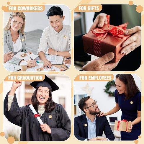 24 Pcs Inspirational Lapel Pins Gifts Toast Bread Graduation Gifts Bulk Pins with Thank You Cards with Cards Party Favor for High School College Teacher Student Clothes Bags Decor in Saudi Arabia