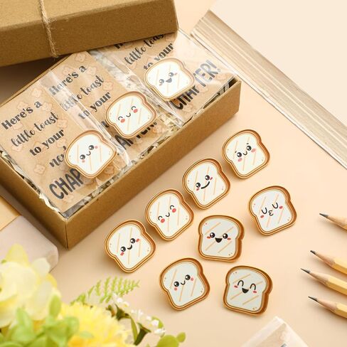 24 Pcs Inspirational Lapel Pins Gifts Toast Bread Graduation Gifts Bulk Pins with Thank You Cards with Cards Party Favor for High School College Teacher Student Clothes Bags Decor in Saudi Arabia