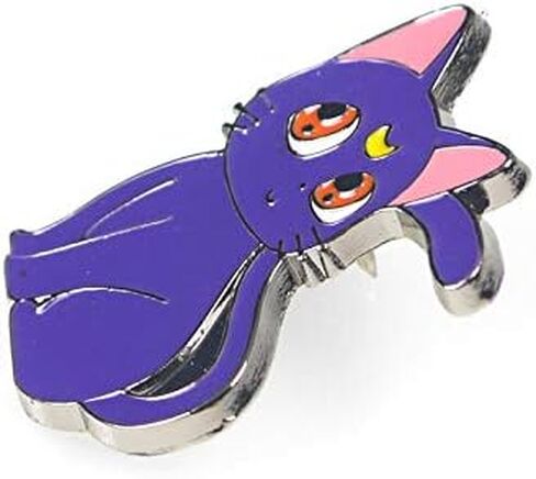 Anime Source Sailor Moon Luna Black Purple Cat Usage Tsukino Lapel Pin Jewelry Girls Cosplay Guardian Brooch in Saudi Arabia