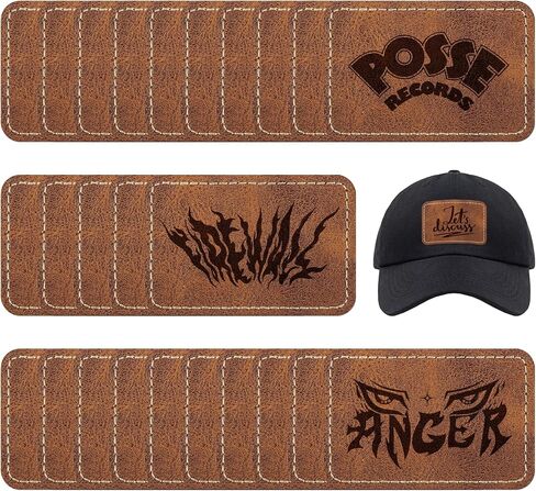 60 Pcs Blank Leatherette Hat Patches and Adhesive Laser Artificial Leather Round Patches, Artificial Leather Patches for Hats Custom Fabric Repair Seam Laser Supplies in Saudi Arabia