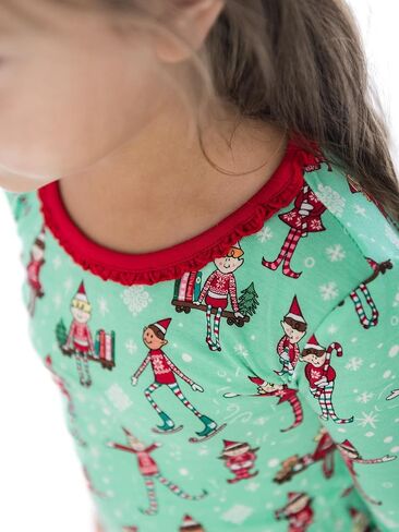 RuffleButts SoftSnooze Holiday Family Matching Pajama Sets in Saudi Arabia