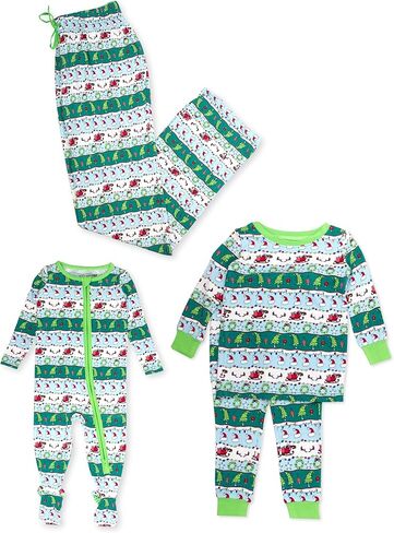 RuffleButts SoftSnooze Holiday Family Matching Pajama Sets in Saudi Arabia