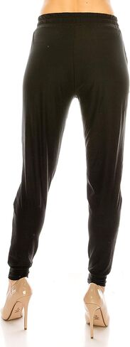 RENESEILLE Women's Casual Jersey Joggers - Elastic Waist Drawstring Tapered Pants Pockets Workout Yoga Active Athletic in Saudi Arabia