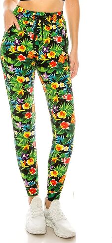 RENESEILLE Women's Casual Jersey Joggers - Elastic Waist Drawstring Tapered Pants Pockets Workout Yoga Active Athletic in Saudi Arabia