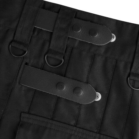 Men's Black Kilt Utility Scottish Cotton Kilts in Saudi Arabia
