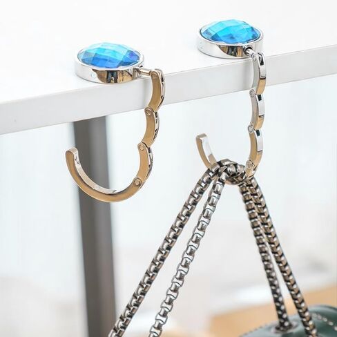 1pc Compact Foldable Handbag Hanger,Safeguard Your Purse with Elegant Ease, for Desktops in Cafes and Libraries in Saudi Arabia