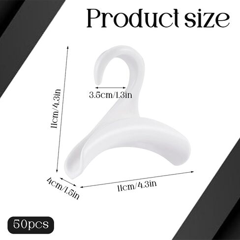 50 Pcs Bag Hanger,Purse Holder for Closet White Backpack Hanger Hook for Closet Organizer Storage Purses Tote Bag Backpacks Handbags Satchels (White) in Saudi Arabia