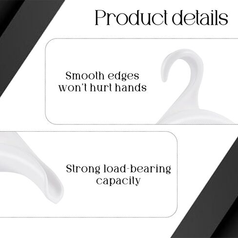 50 Pcs Bag Hanger,Purse Holder for Closet White Backpack Hanger Hook for Closet Organizer Storage Purses Tote Bag Backpacks Handbags Satchels (White) in Saudi Arabia