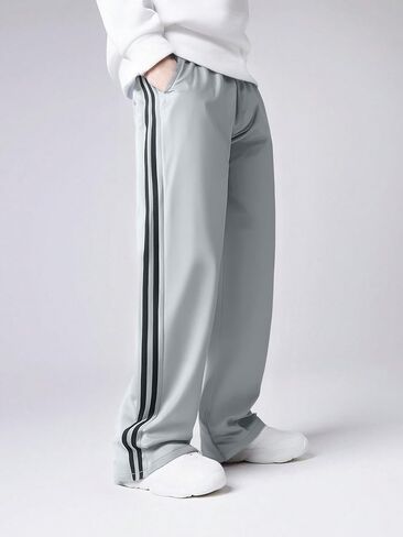 1 Piece Boys' Teenage Fashion Simple Cargo Pants - Side Stripes, Color Block, All-Season Wear in Saudi Arabia