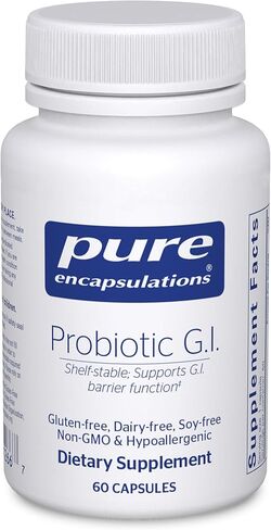 Pure Encapsulations Probiotic G.I. - Shelf Stable Probiotic for Intestinal Health & Gastrointestinal Support - with Lactobacillus & Bifidobacterium - 60 Capsules in Saudi Arabia