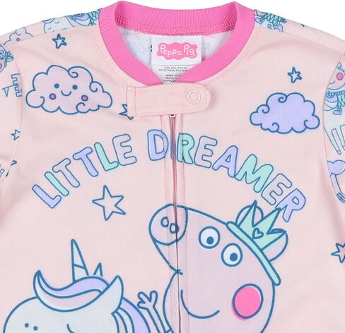 بيجامة INTIMO Peppa Pig Little Dreamer للفتيات الصغيرات من الصوف بسحاب أمامي بدون أقدام in Saudi Arabia