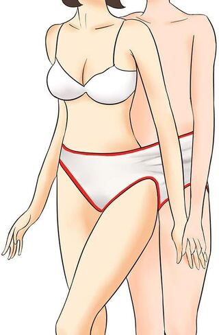 1PC Funny Briefs for Two, Great for Valentine's Day & Bachelorette Party, White in Saudi Arabia