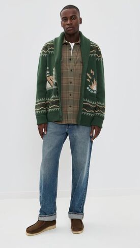 Faherty Men's Camp Cardigan in Saudi Arabia