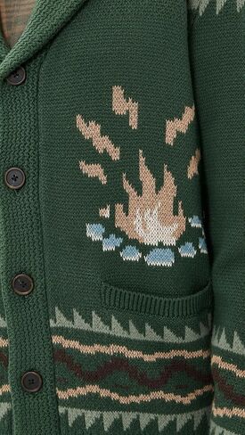 Faherty Men's Camp Cardigan in Saudi Arabia