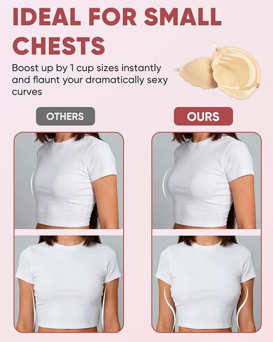 Push Up Sticky Bra, Thick Padded Adhesive Invisible Backless Strapless Bra for Women in Saudi Arabia