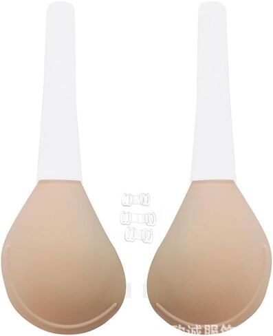 Strapless Sticky Push Up Bra for Large Breasts,Backless Adhesive Invisible Bra for Dress in Saudi Arabia
