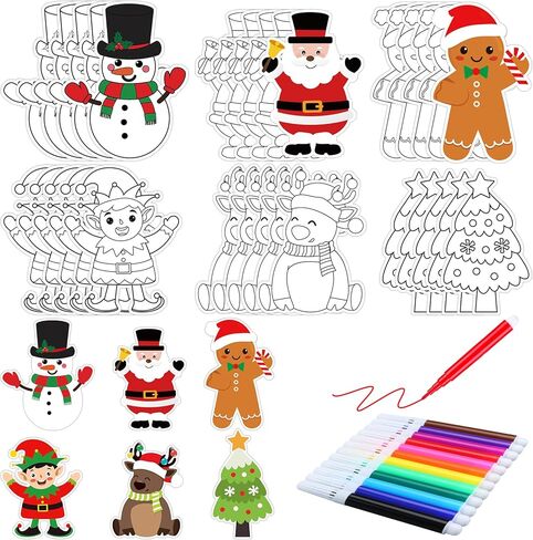 30 Sets Ocean Animals Crafts for Kids Color Your Own Under The Sea Magnets Kit DIY Coloring Sea Animals Magnet Craft Ornaments for School Classroom Home Activities Summer Animals Art Party Favors in Kuwait