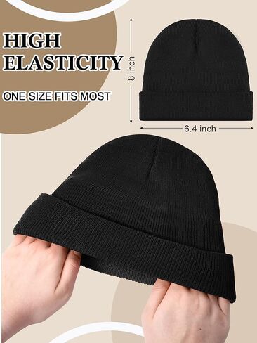 8 Pcs Toddler Baby Beanie Hat and Mitten Winter Warm Fleece Knitted Hat Glove for Kids Newborn Boy Girl, 3-6 Years in Saudi Arabia
