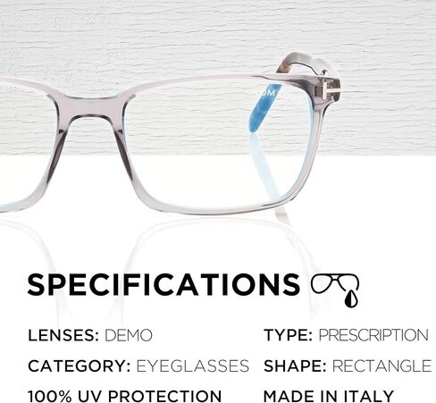 Tom Ford FT5802-B Retangle Shape Eyeglass Frame With Luxury Eyewear Kit in Saudi Arabia