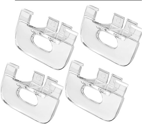 【4-Pack】 Replacement Pull Handles for Graber Bali Cordless Cellular Shades | Clear Lift Tabs for 3/4″ Honeycomb Blinds (Post-2015) | Easy Snap-On Installation in Saudi Arabia