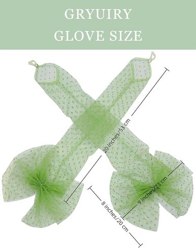 Long Fingerless Lace Gloves with Bow Polka Dot Wedding Bridal Mesh Sheer Gloves Long Opera Party Accessories in Saudi Arabia