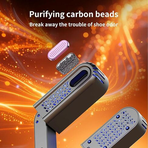 مجفف أحذية كهربائي تلسكوبي مع تحكم ذكي باللمس، آلة تجفيف أحذية قابلة للتعديل بتصميم قابل للتمديد للأحذية والقفازات in Kuwait