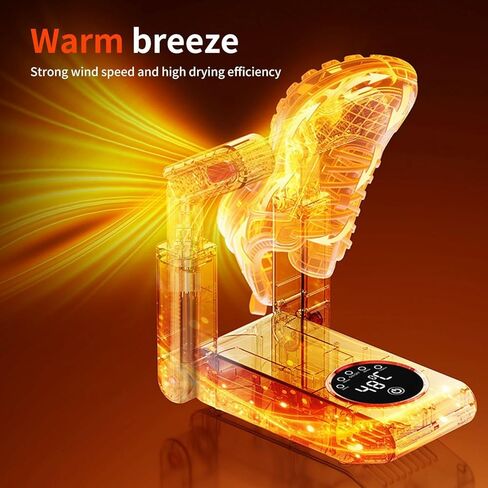 مجفف أحذية كهربائي تلسكوبي مع تحكم ذكي باللمس، آلة تجفيف أحذية قابلة للتعديل بتصميم قابل للتمديد للأحذية والقفازات in Kuwait