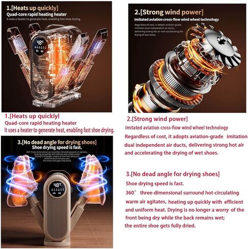 Work Boot Dryers 360° without dead angles, 4 times stronger wind speed Shoe Sanitizer Machine For Ski Boots, Shoes, Gloves in Saudi Arabia