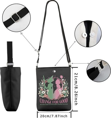 WCGXKO The Musical Gifts Musical Lover Gift Because I Knew You I Have Been Changed For Good Crossbody Bag in Saudi Arabia