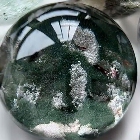 Natural Crystal Quartz Sphere, Garden Phantom Crystal Ball, Decorative Landscape Sphere Collection, Phantom Quartz for Decoration in Saudi Arabia