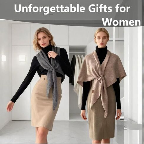 VUFVOID Pashmina Blend Shawl Wraps Women Knitted Shawls Wraps Cardigan Cape Cashmere Shoulder Top Sweater Shawl travel scarf in Saudi Arabia