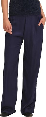 Velvet by Graham & Spencer Womens Larkin Velvet & Satin Mix Media Pants in Kuwait
