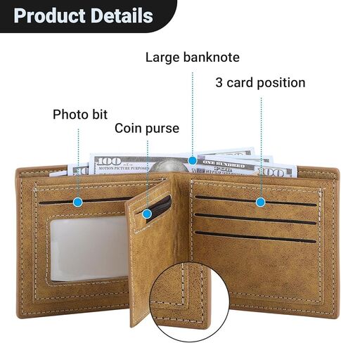 4 PCS OP Bifold Wallet Anime Set (Straw Hat Mens Wallet + LuFei Skull Pendant Necklace + OP Keychain + OP Bracelet) Good Gift for Anime Fans in Saudi Arabia