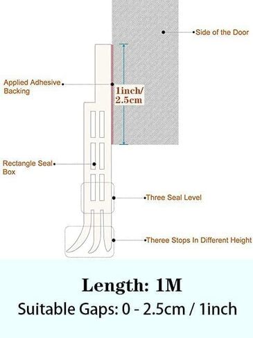 Silicone Door Draft Stopper – 39 inches Under Door Seal for Interior & Exterior Doors Weather Stripping Soundproof in Saudi Arabia