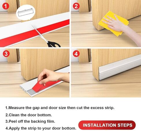 Silicone Door Draft Stopper – 39 inches Under Door Seal for Interior & Exterior Doors Weather Stripping Soundproof in Saudi Arabia