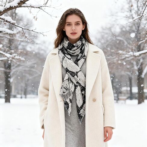 Extra-Large Square Scarf 51" Fashion Scarves Shwal Head Cover Scarf Neck Scarves for Women B03 in Saudi Arabia