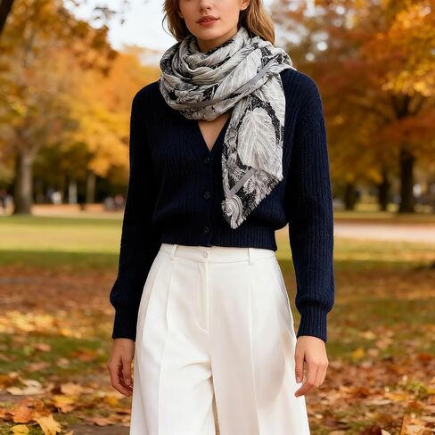 Extra-Large Square Scarf 51" Fashion Scarves Shwal Head Cover Scarf Neck Scarves for Women B03 in Saudi Arabia