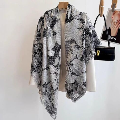 Extra-Large Square Scarf 51" Fashion Scarves Shwal Head Cover Scarf Neck Scarves for Women B03 in Saudi Arabia