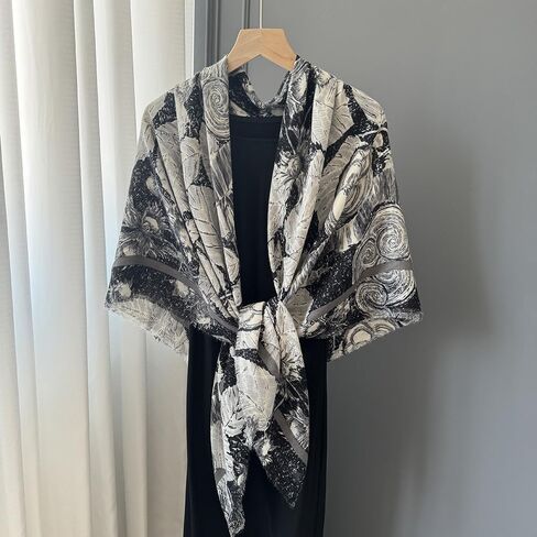 Extra-Large Square Scarf 51" Fashion Scarves Shwal Head Cover Scarf Neck Scarves for Women B03 in Saudi Arabia