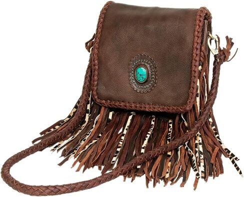 American Darling Messenger Hair On Genuine Leather Western Women Bag Handbag Purse | Cute in Kuwait
