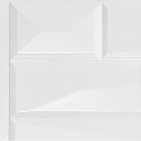 FASÄDE Vista Decorative Vinyl 18in x 24in Backsplash Panel in Matte White (5 Pack) in Saudi Arabia