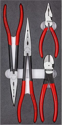 أدوات KNIPEX - 00 20 01 V16 - طقم كماشة سيارات مكون من 4 قطع في صينية رغوية (002001V16) in Saudi Arabia