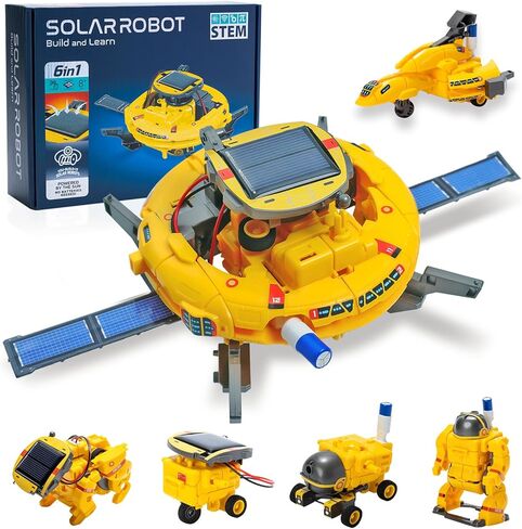STEM 6-in-1 Solar Robot Kit for Kids 8-12 Stem Building Toys, Science Educational Kit Stem Toys for Boys Age 8-12,Kids Toys Birthday Gifts for 8 9 10 11 12 Years Old Boys Girls Teens in Kuwait