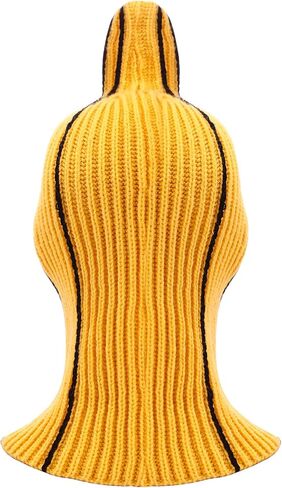 Funny Banana Balaclava - Novelty Knitted Ski Mask for Halloween & Christmas, Winter Sports, Music Festivals | Stretchy & Warm Unisex Gift for Adults Yellow in Saudi Arabia