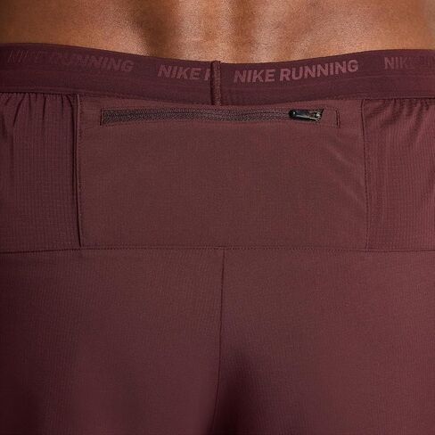 شورت الجري Nike Stride للرجال Dri-FIT 7 بوصة 2 في 1 (بورجوندي كراش/زبيب داكن/أسود، DM4759-652) in Kuwait