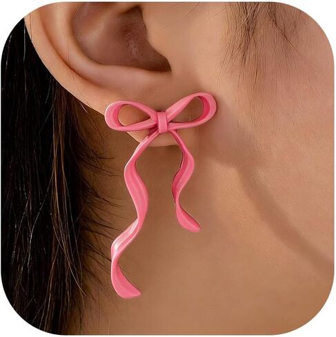 Bow Earrings Valentines Earrings for Women Red Valentines Day Dress Shirt Outfits for Women Valentine Sweaters Valentine's Day Gifts for Her in Saudi Arabia